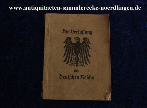 Die Verfassung des Deutschen Reichs. Vom 11. August 1919.