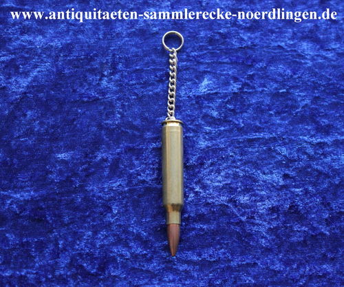 Schlüsselanhänger Dekopatrone Messinghülse 5,56 × 45 mm NATO (.223 Remington)