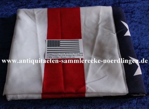 Flagge Fahne USA 48 Sterne 1912-1959. Die Siegesflagge der US-Armee im Ersten und Zweiten Weltkrieg