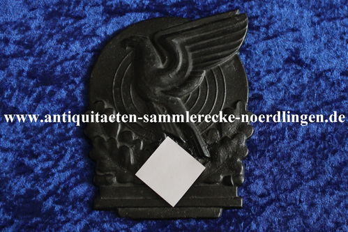 Eisenplatte Schiesspreis 3.Reich Adler Zielscheibe Eichenlaub ehemaliger Bodenfund