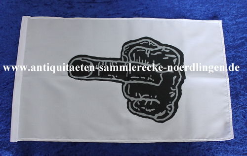 Flagge Fahne Stockfahne Stinkefinger Fuckfinger Flagge ca. 28x 46 cm