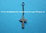 Kruzifix aus Metall in Lazarus-Kreuz (Kleeblattkreuz) Form Schlüsselanhänger mit Kette und Schlüssel